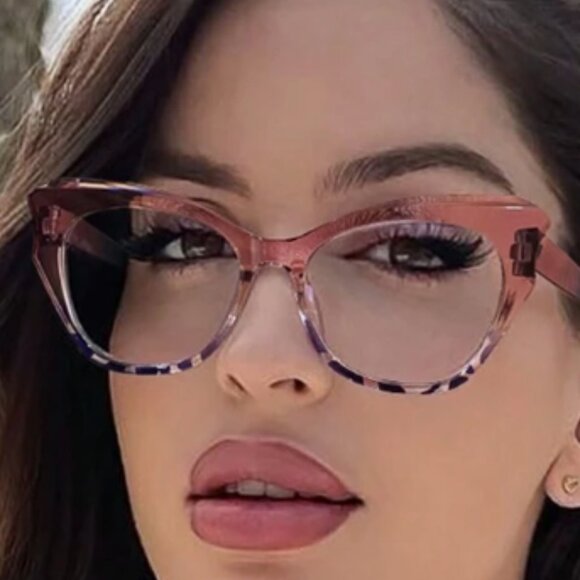 Accessories - Bohemian Style Butterfly Blue Light Purple/Pink Multi Glasses